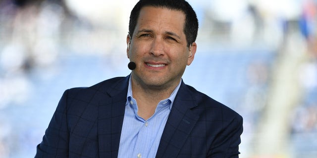 Adam Schefter from ESPN looks on during the 2020 NFL Pro Bowl at Camping World Stadium on January 26, 2020 in Orlando, Florida.