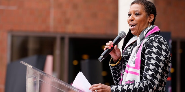 Adrienne Adams. New York City councilwember from the 28th district, is expected to call for penalties to deter attacks on corrections officers amid female workers speaking out about sexual assaults by inmates at Rikers Island.