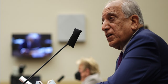 Special Representative on Afghanistan Reconciliation Zalmay Khalilzad testifies during a hearing before the House Committee on Foreign Affairs at Rayburn House Office Building in May on Capitol Hill in Washington, D.C. 