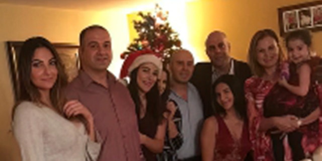 Amer Fakhoury celebrating Christmas with his family.