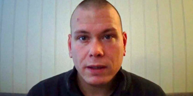 Screenshot from video posted online by and showing Espen Andersen Braathen, a 37-year-old Danish citizen, who was arrested Wednesday evening for killing 5 people in the Norwegian town of Kongsberg.