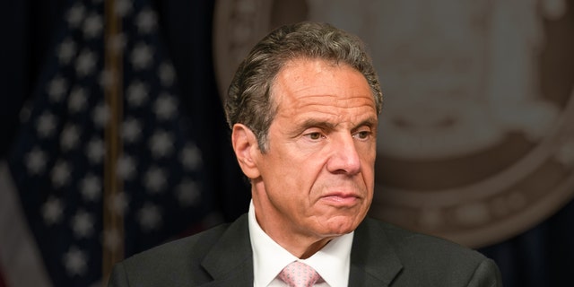 Former New York Gov. Andrew Cuomo speaks during the daily media briefing at the Office of the Governor of the State of New York on June 12, 2020 in New York City. (Photo by Jeenah Moon/Getty Images)