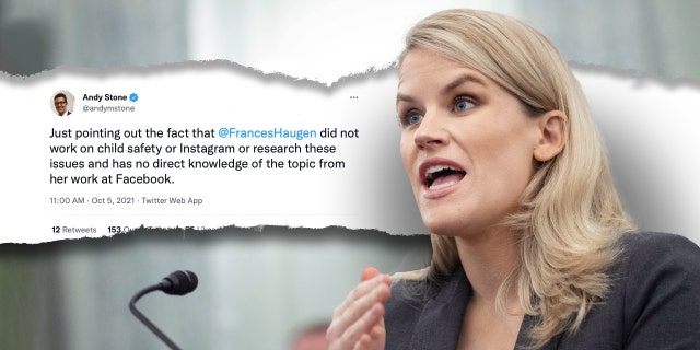 Former Facebook employee and whistleblower Frances Haugen testifies before a Senate Committee on Commerce, Science, and Transportation hearing on Capitol Hill, October 5, 2021, in Washington, DC. (Photo by Drew Angerer / POOL / AFP) (Photo by DREW ANGERER/POOL/AFP via Getty Images)