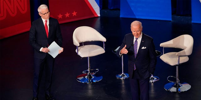 President Joe Biden was not asked about Afghanistan at a CNN town hall Thursday.  (AP Photo / Evan Vucci)