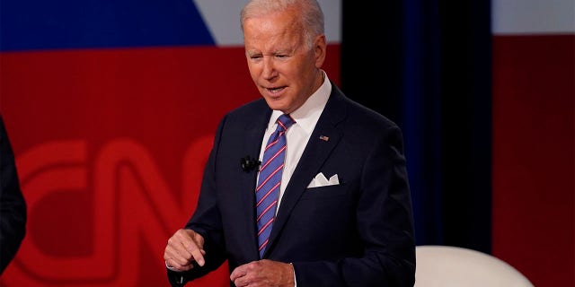 President Joe Biden attends a CNN City Hall at the Baltimore Center Stage Pearlstone Theater on Thursday, October 21, 2021 in Baltimore.  (AP photo / Evan Vucci)