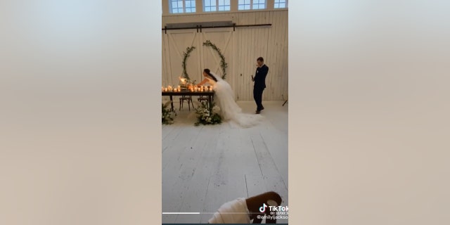 Bride’s bouquet catches fire in viral TikTok video: ‘I just froze’ Bride’s bouquet catches fire in viral TikTok video: ‘I just froze’