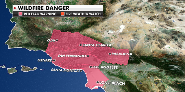 Wildfire danger in California