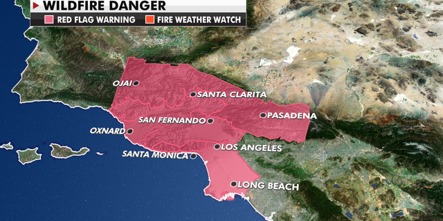Wildfire danger in California