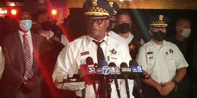 Supt. David Brown, reported that a single bullet was fired and went through the arm of one of the officers and into the shoulder of the other. (WFLD)