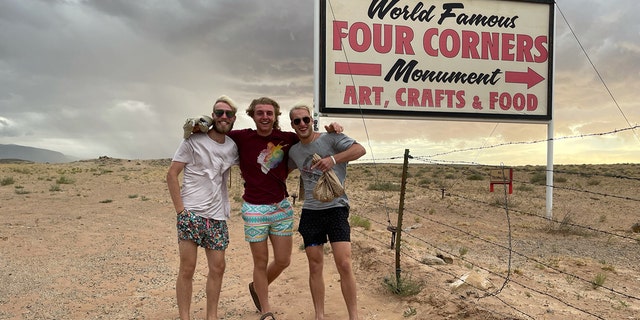 Wyatt Moss, 19, went viral earlier this year for eating Chipotle in all 50 states in just 50 days with his two friends, musicians Ethan Day and John Allen Riordan. (Courtesy of Wyatt Moss)