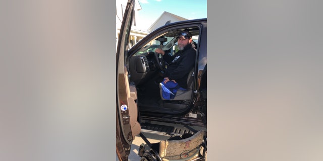 Retired Marine Sgt. Maj. Raymond Mackey at the Driver Rehabilitation Center of Excellence (DRCE)