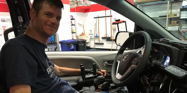 Retired Army Capt. James Howard at the Driver Rehabilitation Center of Excellence (DRCE).