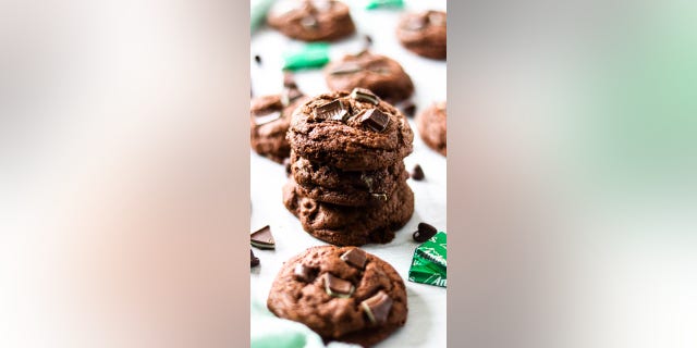 Double Chocolate Mint Cookies