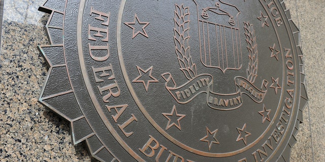 The FBI seal in Washington, DC 