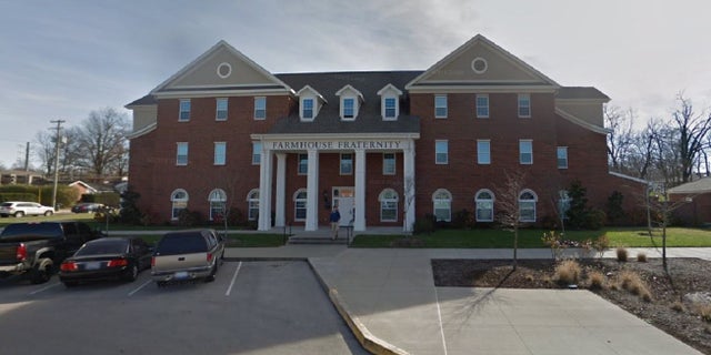 The FarmHouse Fraternity on the Univer of Kentucky campus. A student died Monday after he was found unresponsive at the building, the school said.