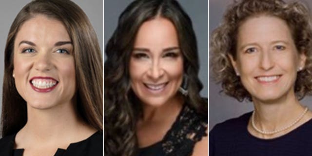From left to right: Esther Joy King, Monica De La Cruz-Hernandez and Jen Kiggans, candidates who have been endorsed by the Republican PAC Winning for Women.