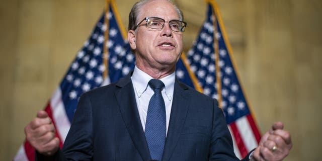 Senator Mike Braun, a Republican from Indiana, will speak at a news conference on Capitol Hill in Washington, DC, USA, on Thursday, June 10, 2021.