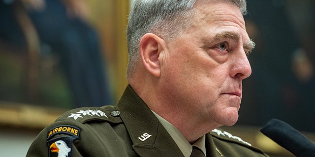 Chairman of the Joint Chiefs of Staff Gen. Mark A. Milley testifies during a House Armed Services Committee hearing Sept. 29, 2021, in Washington. (Rod Lamkey-Pool/Getty Images)