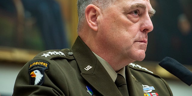 Chairman of the Joint Chiefs of Staff Gen. Mark A. Milley testifies during a House Armed Services Committee hearing Sept. 29, 2021, in Washington. (Rod Lamkey-Pool/Getty Images)