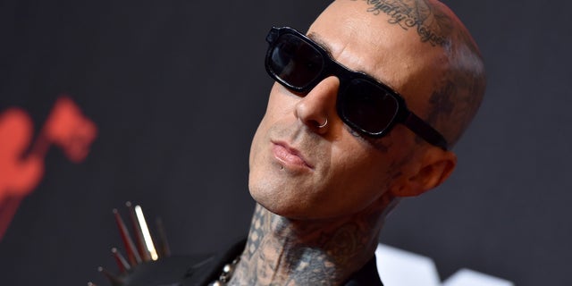 Travis Barker attends the 2021 MTV Video Music Awards at the Barclays Center on Sept. 12 in the Brooklyn, New York City. Barker's ex-wife Shanna Moakler recently took to Instagram to tell her followers that her recent posts were not about Barker.