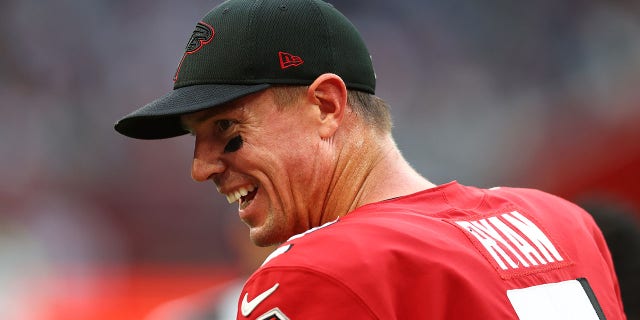 Matt Ryan playing for the Falcons