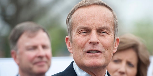 Rep. Todd Akin, R-Mo. Speaks during a news conference, Divine New Health and Human Services Department on Abortion Rules on Wednesday, March 21, 2012.