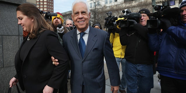 RICHMOND, VA - JANUARY 06:  Former Virginia Governor Douglas Wilder (2nd L) leaves U.S. District Court for the Eastern District of Virginia after he testified at former Virginia Governor Robert McDonnell's sentencing hearing January 6, 2015, in Richmond, Virginia. (Photo by Alex Wong/Getty Images)