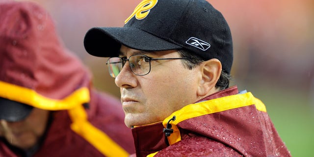 Owner Daniel Snyder of the Washington Redskins watches warm-ups before the game against the Pittsburgh Steelers at Fed Ex Field on August 22, 2009 in Landover, Maryland.