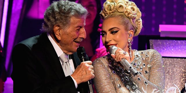 Lady Gaga Recalls Moment Tony Bennett Said Her Name Amid Alzheimer's Disease - Las Vegas News 1 Lady Gaga (R) performs with Tony Bennett during her 'JAZZ & PIANO' residency at Park Theater at Park MGM on January 20, 2019 in Las Vegas, Nevada.