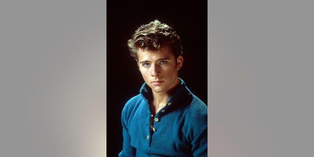 Maxwell Caulfield in publicity portrait for the film 'Grease 2', 1982.