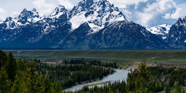 The Grand Tetons at the Snake River on May 28, 2021 in Grand Teton National Park, Wyoming. (Photo by AaronP/Bauer-Griffin/GC Images)