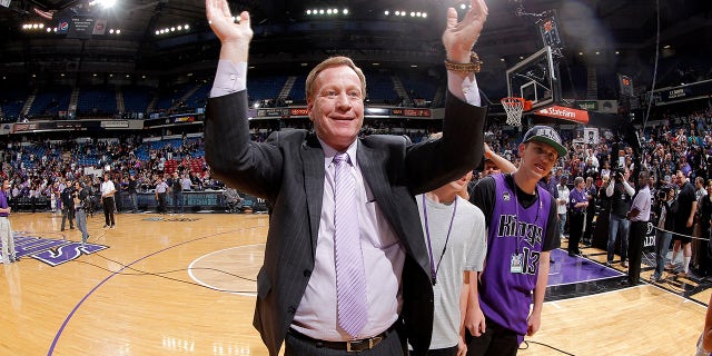 SACRAMENTO, CA - APRIL 17: TV announcer Grant Napear of the Sacramento Kings during the game between the Los Angeles Clippers and Sacramento Kings on April 17, 2013 at Sleep Train Arena in Sacramento, California.