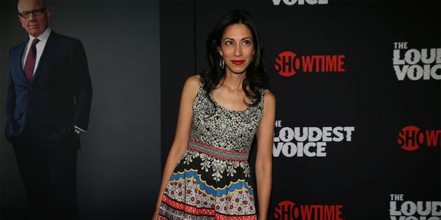 Huma Abedin arrives at the premiere for the Showtime TV series 