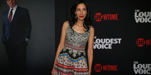 Huma Abedin arrives at the premiere for the Showtime TV series 