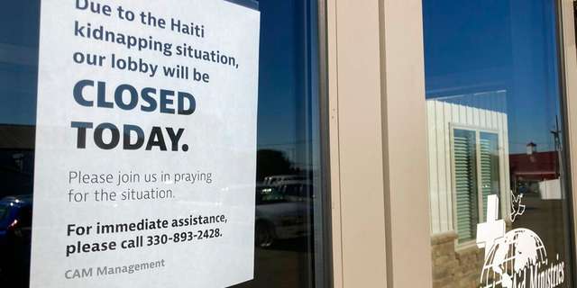 The headquarters of the Christian Aid Ministries in Berlin, Ohio, are closed on Monday, October 18, 2021, due to kidnappings in Haiti.