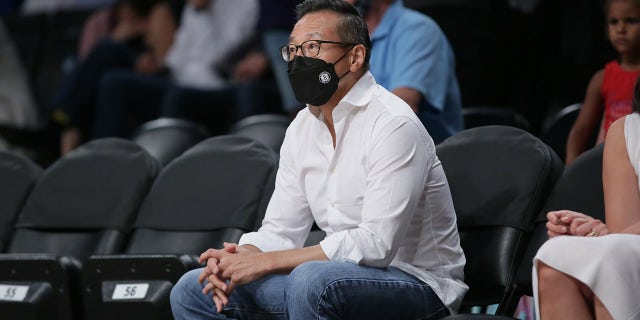 Brooklyn Nets and New York Liberty owner Joe Tsai attends a game between the New York Liberty and the Phoenix Mercury Aug. 25, 2021, at Barclays Center in Brooklyn.