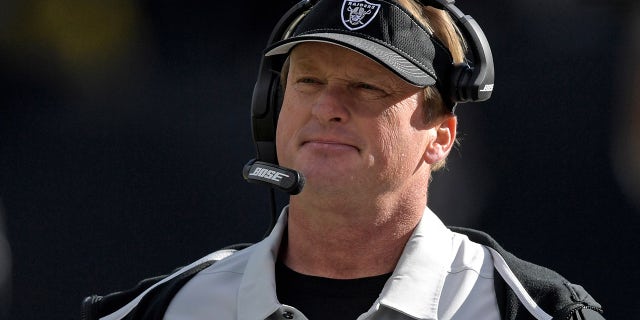 Oakland Raiders head coach Jon Gruden will face the Jacksonville Jaguars in the Raiders' final game at the Oakland Alameda Coliseum before moving to Las Vegas for the 2020 season.