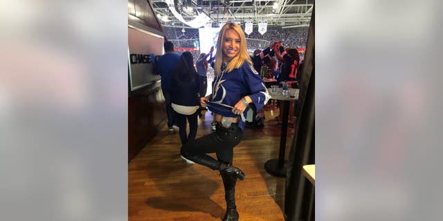 Kayleigh McEnany not long after her preventative double mastectomy surgery