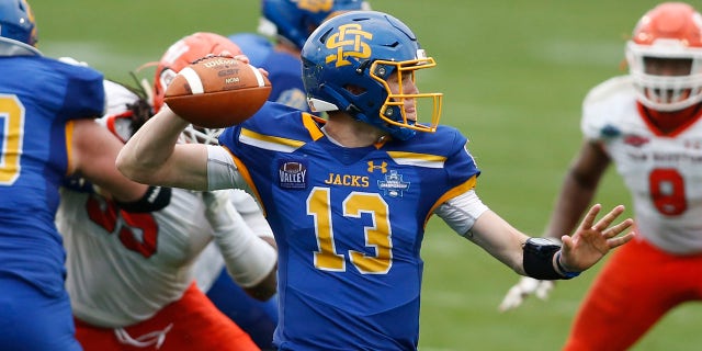 South Dakota State Jackrabbits quarterback Keaton Heide.