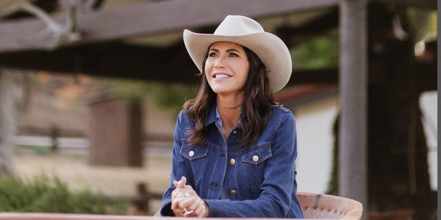 Gov. Kristi Noem at the Reagan Ranch in October 2021.