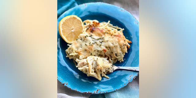 Debi Morgan, the founder of Quiche My Grits, says her creamy lemon chicken spaghetti recipe is a "flavor explosion."