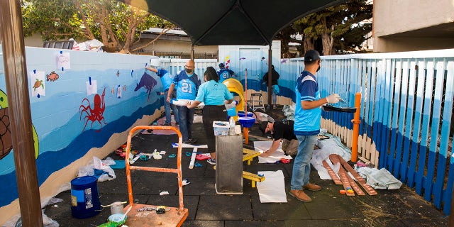 The shelter serves 15,000 homeless each year.