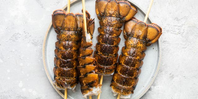 grilled lobster kebab