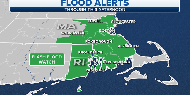 Flood alerts for the New England area