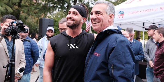 New Jersey Republican gubernatorial candidate Jack Ciattarelli participates in a campaign event with local residents on October 27, 2021 in Hoboken, New Jersey. (Photo by Spencer Platt/Getty Images)