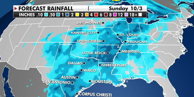 Plains rainfall threat