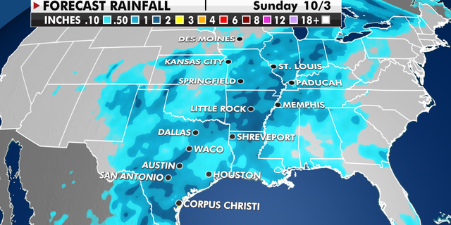 Plains rainfall threat