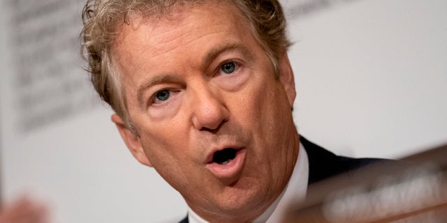 Sen. Rand Paul, R-Ky., speaks at a Senate Health, Education, Labor, and Pensions Committee hearing at the Dirksen Senate Office Building on July 20, 2021 in Washington, D.C.