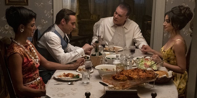 Left to right: Gabriella Piazza, Alessandro Nivola, Ray Liotta and Michela De Rossi in 'The Many Saints of Newark.'