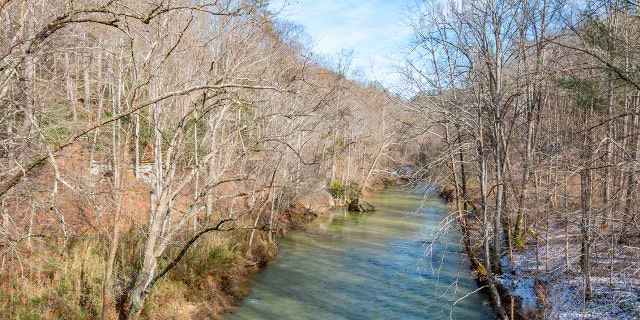 The Red River in the Red River Gorge Geological Area of Kentucky. 